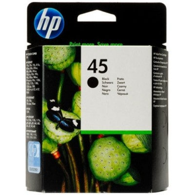 HP 45 BÜYÜK SİYAH MÜREKKEP PÜSKÜRTMELİ BASKI KARTUŞU