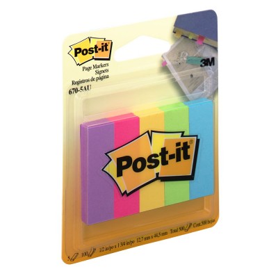 post-it renkli sayfa işaret bandı 5 renk